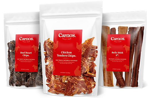 Carnos offers a wide range of naturally air-dried treats