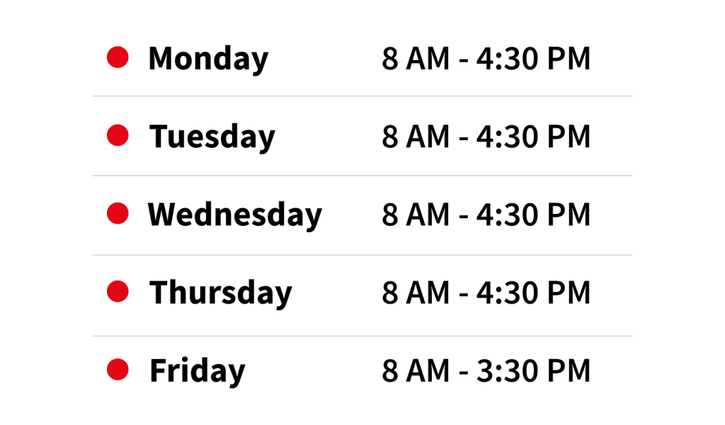 Carnos Operating hours for Warehouse Pick Up